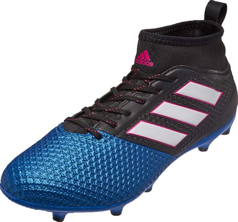 adidas blau schwarze hallenschuhe 17.3|Adidas ACE 17.3 FG Primemesh Jr .